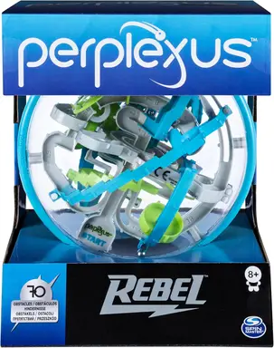 Spin Master Games Perplexus Rebel, 3D-Kugellabyrinth mit 70 Hindernissen - für fingerfertige Perplexus-Fans ab 6 Jahren
