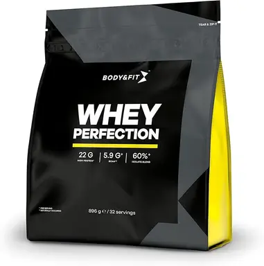 Body&Fit Whey Perfection Poudre protéinée saveur café glacé - 896 g