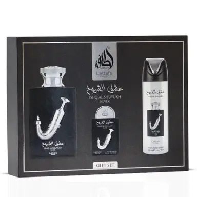 Lattafa Ishq Al Shuyukh Silver Giftset 320 ml