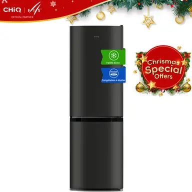 CHIQ Réfrigérateur congélateur bas FBM157L42 157L (109+48), Largeur 47cm, Low frost, 39 db, Portes réversibles, 12 ans de garantie sur le compresseur [Classe énergétique E]