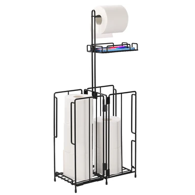 SRD Porte-essuie-tout sur pied, double face, pliable, multi-niveaux - Offre de Nouvel An - Idées cadeaux top