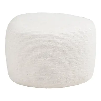 HOUSE NORDIC Hilo Pouf blanc cassé - 55 x 40 x 39 cm