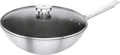 ZWILLING Joy Plus Wokpfanne Wok 18/10 Edelstahl - 30cm - Für alle Herdarten geeignet