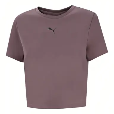 Puma Women's Tad Essentialsential Baby Tee - Raisin