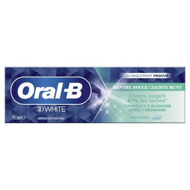 Oral-B tandpasta 3D White zachte munt 75 ml