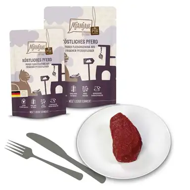MjAMjAM - Quetschie - Pur festin de viande - Cheval exquis - Lot 12 x 125 g