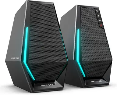Edifier G1500 Computer Speakers, Hecate Gaming Speakers with RGB, Bluetooth 5.3, USB Input, 3.5mm AUX Input - Black