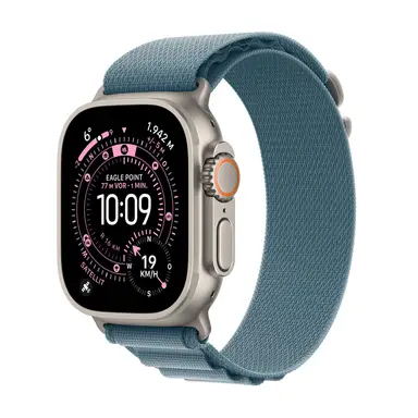 APPLE Watch Ultra 3 GPS + Cellular 49mm Natural Titanium Case with Light Blue Alpine Loop - Sma