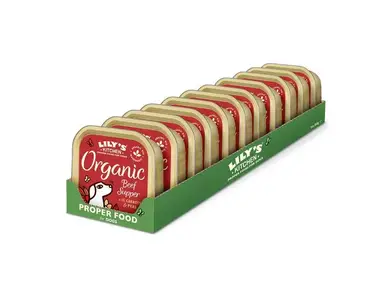 Lily's Kitchen Pâtée au bœuf bio pour chien - 11 x 150 g