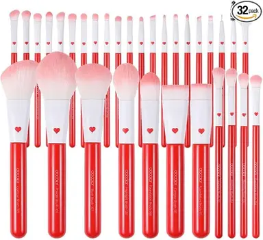 docolor Period Red 32pcs Makeup Brush Se
