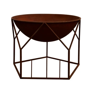 Outdoor Buckingham Fire Pit Rust H51Cm W70Cm