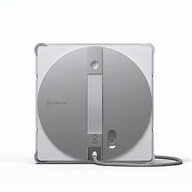 ECOVACS WINBOT W3 OMNI Fensterputzroboter, Kabelgebunden/Kabellos, 8000 Pa Saugkraft, WIN-SLAM 5.0 Navigation, Bis zu 70 Minuten Laufzeit, Weiß/Silber