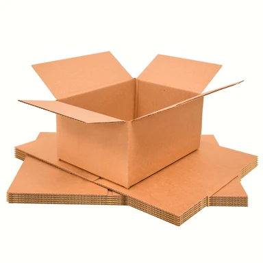 Triplast Single Wall Cardboard Boxes 8x6x4" Brown Pack of 25