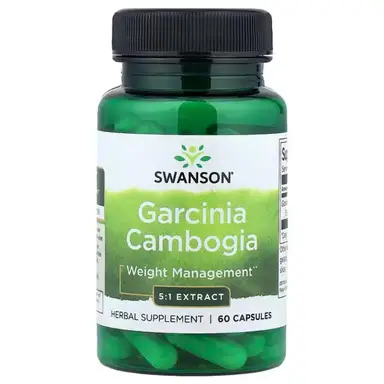 Swanson Garcinia Cambogia Weight Management 80mg Daily Wellness Support Capsules - 60 Capsules