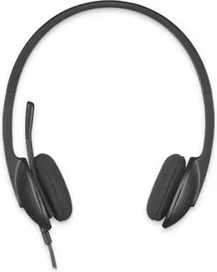 Logitech H340 Headset mit Mikrofon, Stereo-Headset, verstellbares geräuschunterdrückendes Mikrofon, schwenkbare Ohrpolster, USB-Anschluss, 1,8m Kabel, PC / Mac / Laptop - Schwarz