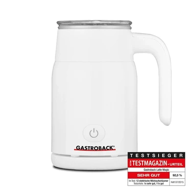 GASTROBACK Latte Magic Milk Frother, 500W, White - 62325