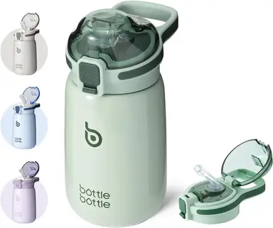 Bottle Bottle Bouteille isotherme en acier inoxydable verte - 355 ml