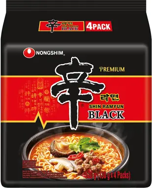 Nongshim Nouilles instantanées Shin Ramyeon Black - 4 x 130 g
