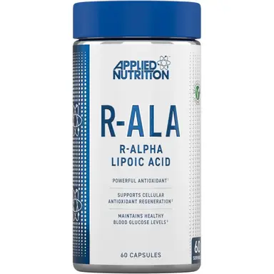 Applied Nutrition R-Alpha Lipoic Acid Antioxidant 200mg Vegan Daily Wellness Support Capsules - 60 Capsules