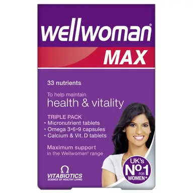 Vitabiotics Wellwoman Max Daily Wellness Support Tablets - 84 Tablets
