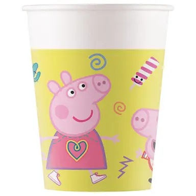 200ml Peppa Pig Messy Play Paper Cups 8 Pack