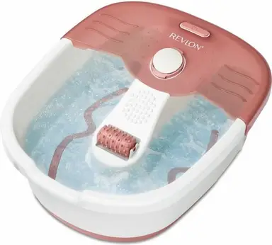Revlon RVFB7021PE voet spa en massageapparaat - bubbels en trillingen - verwarmd water - puimsteen inbegrepen