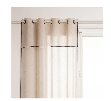 Atmosphera Fred Voilage beige lin - 140 x 240 cm