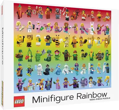 LEGO Rainbow Minifigure Puzzle