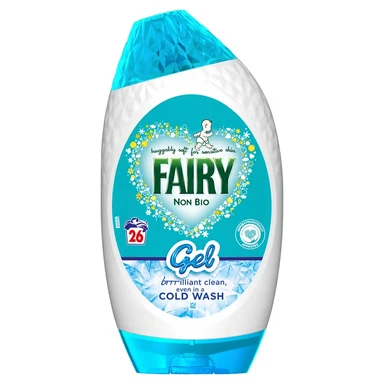 Fairy Liquid Laundry Detergent Gel, Non Bio, Sensitive Skin, 26 Washes, 858ml