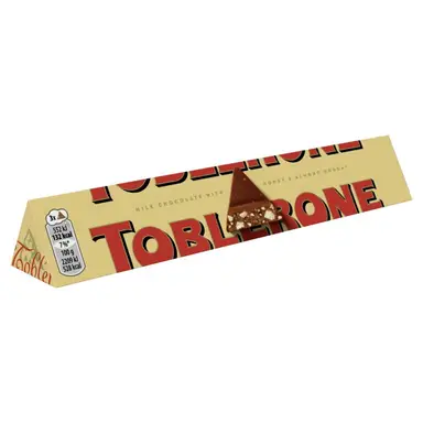Toblerone Milk Chocolate Bar Honey Almonds 100 g
