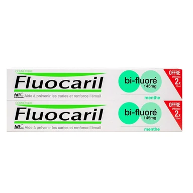 FLUOCARIL - Dentifrice menthe - 2 x 75 ml