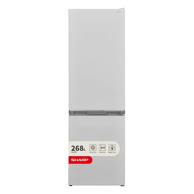 Sharp SJ-BB04DTXWE2-EN, 60/40, Combi Fridge Freezer with NanoFrost, 170x54cm, E Rated,  White