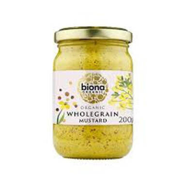 Biona Organic Wholegrain Mustard - 200G