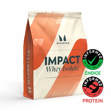 MyProtein Impact Whey Isolate Natural Vanilla Protein Nutrition Powder Flavour - 1kg