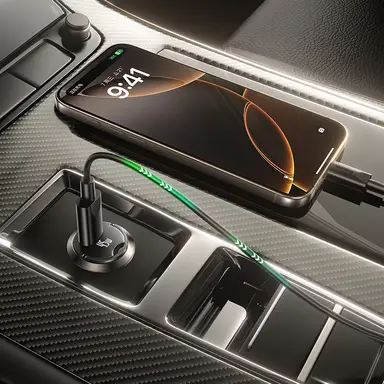 Baseus PrimeTrip VP2 Car Charger 45W Cosmic Black (with Baseus Mini White Series Fast Charging Cable USB-C to USB-C 60W (20V/3A), 1m, Black)