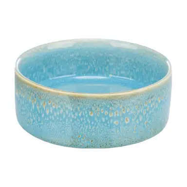 TRIXIE Keramiknapf für Hunde in blau 400 ml Ø 13 cm