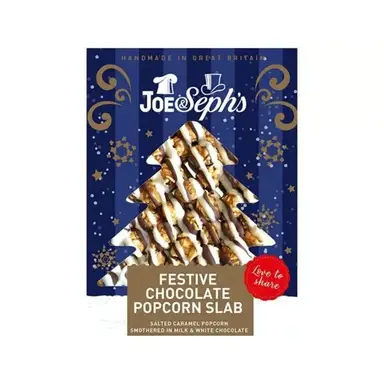Joe & Seph's Festive Chocolate Christmas Popcorn Slab 115g