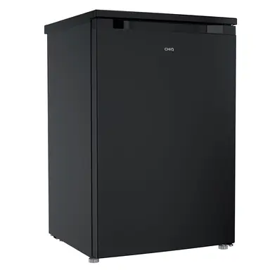 CHiQ CTT107BDU 55cm Under Counter Fridge with 4-Star Freezer Box – 107L Capacity | Black Steel | E Energy Rated | Reversible Door