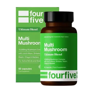 fourfive Multi Mushroom Ultimate Blend 10000mg Daily Wellness Support Capsules - 60 Capsules