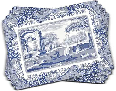 Pimpernel Spode Blue Italian Set of 4 Large Placemats