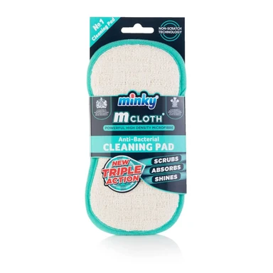 Minky MCloth Antibacterial Cleaning Pad, 1 per Pack
