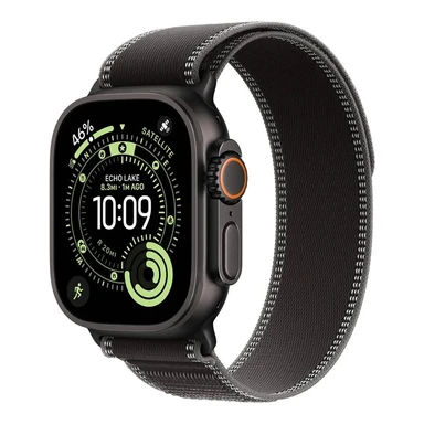 Apple Watch Trail Loop - Schwarz/Anthrazit (49 mm, Schwarzes Titan, M/L)