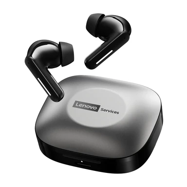 Lenovo Services LE209 kabellose Ohrhörer halb-in-ear Schwarz Grau