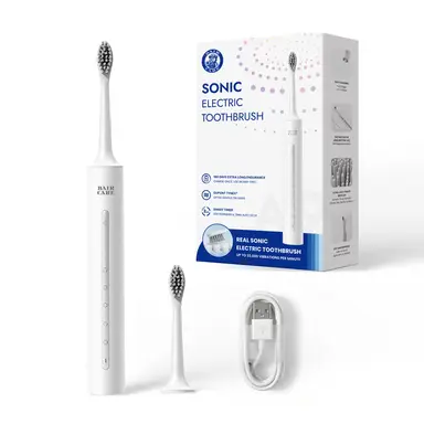 BAIR CARE A9 Sonic Electric Toothbrush with 180-Day Long Battery Life, Rechargeable, 5 Cleaning Modes & 3 Intensities, Smart Timer, IPX7 Waterproof, Professional Oral Care for Adults