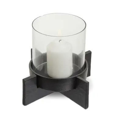 Fifty Five South Candle Holder Hapax Black/Glass Small