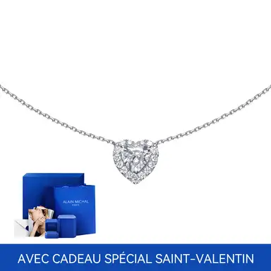 ALAIN MICHAL Collier Attachment En Argent  – avec cadeau spécial Saint-Valentin