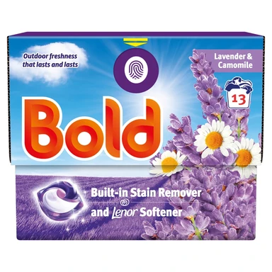 Bold PODS Washing Liquid Laundry Detergent Capsules, Lavender & Camomile, 13 Washes