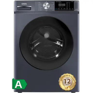 CHiQ - Wasmachine - 8 kg - Space Pro - 16 programma's - Slimme AI - Stoomwassen & Snelwas - 12 jaar garantie op motor - Energieklasse A