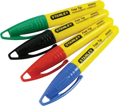 Stanley Fine Tip Pen 4 Pack (Black, Red, Green and Blue)