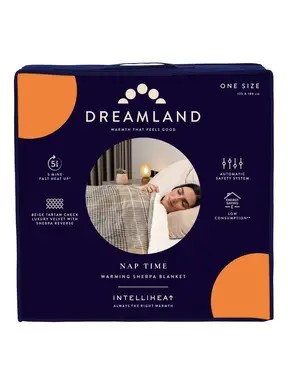 Dreamland Naptime Sherpa Blanket-Beige 180X135